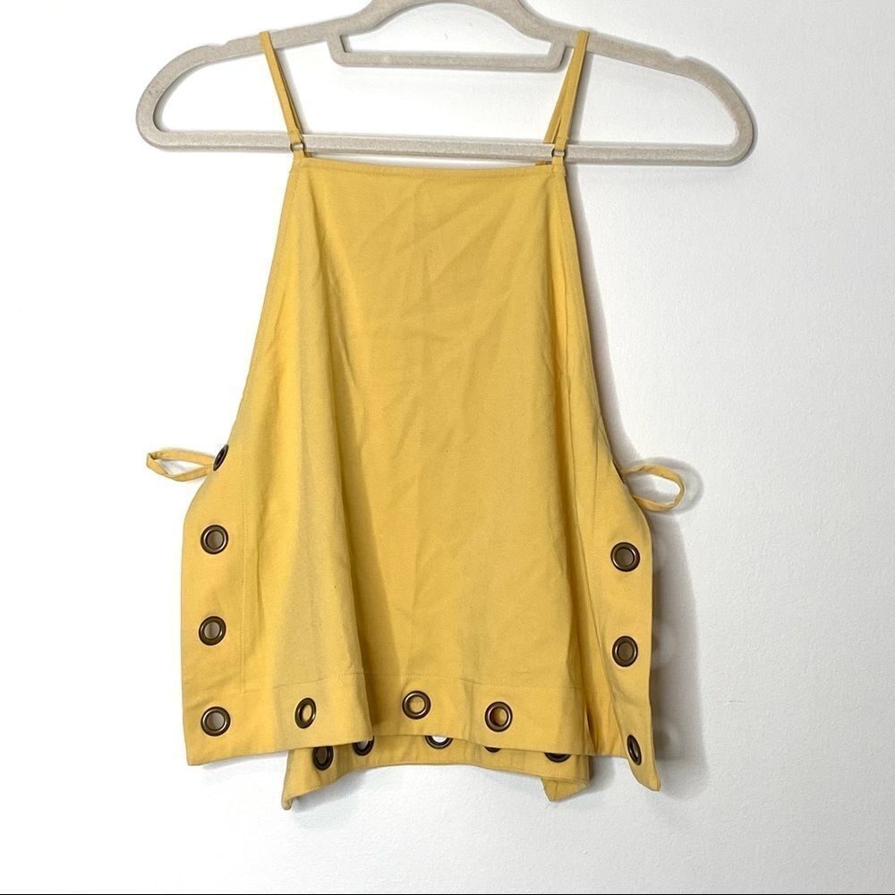 Free People City Fever Grommet Open Side Tank Top XS - Picture 3 of 7